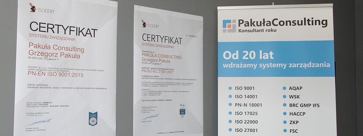 certyfikacja ISO 9001 - 2015