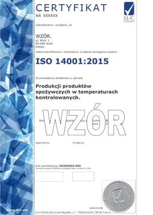 Certyfikacja ISO 14001