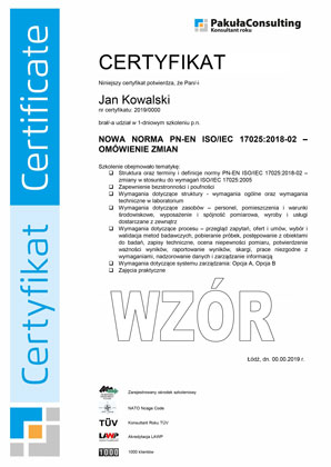 Szkolenie ISO 17025 Laboratorium